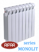 Радиатор биметаллический RIFAR МONOLIT (боковое подключение) 500/14 секций с доставкой в Назрань